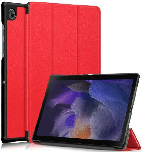 Tri-Fold Flip Cover Rote Tablet Hülle für Galaxy Tab A8