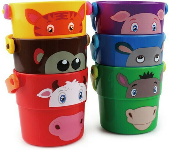 Moni Badewannen-Eimer Zoo Badespielzeug 6Stück