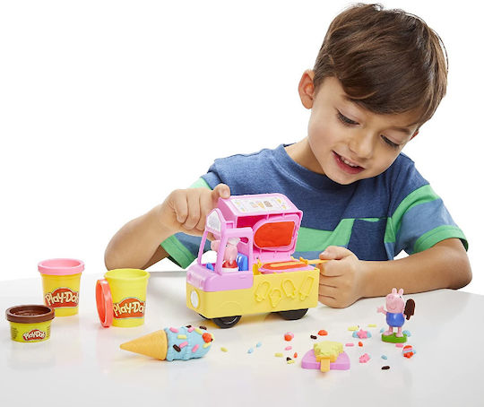 Hasbro Play-Doh Plasticine - Peppa's Ice Cream Playset Game for Ages 3+, 5 Pieces