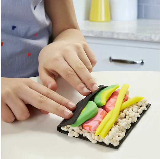Hasbro Play-Doh Plasticine Sushi Game For Ages 3 Plus 9 Pieces