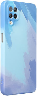 Forcell Pop Back Cover Πλαστικό Blue / Light Blue (Galaxy A12)