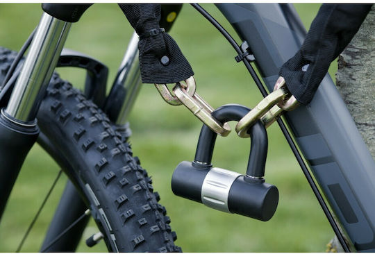 Thirard Loops Lanț antifurt motocicletă cu zăvor și lungime 90cm Negru Culoare
