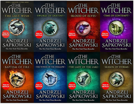 The Witcher, Box Set of 8 Books