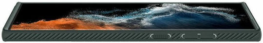 Spigen Liquid Air Umschlag Rückseite Silikon Abyss Green (Galaxy S22 Ultra 5G)