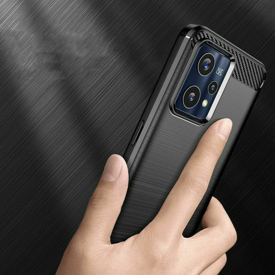 Tech-Protect Задна корица Силикон Черен (Realme 9 Pro+)