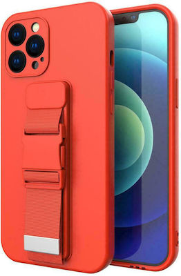 Hurtel Rope Back Cover Silicone 1mm Red (iPhone 13)