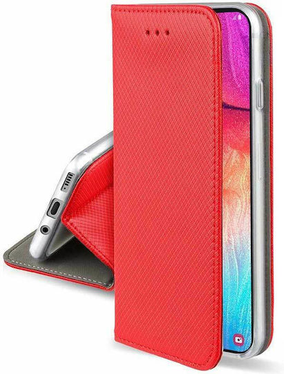 Tel1 Smart Книга Изкуствена кожа Червен (Poco M4 Pro 5G / Redmi Note 11s 5G)