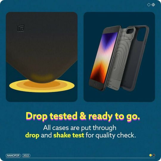 Caseology Nano Pop Back Cover Πλαστικό / Σιλικόνης Black Sesame (iPhone SE 2022/2020)