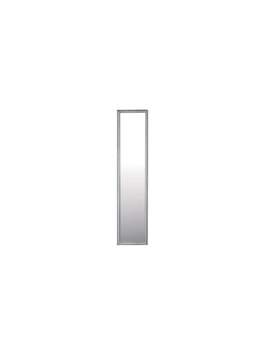 Liberta Promoto Full-Length Wall Mirror With Silver Metallic Frame 124x34cm 4 Pieces