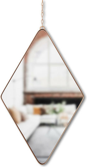 Umbra Wall Mirror with Gold Metallic Frame 28.6x38cm 3pcs