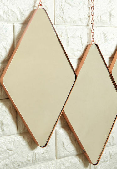 Umbra Wall Mirror with Gold Metallic Frame 28.6x38cm 3pcs
