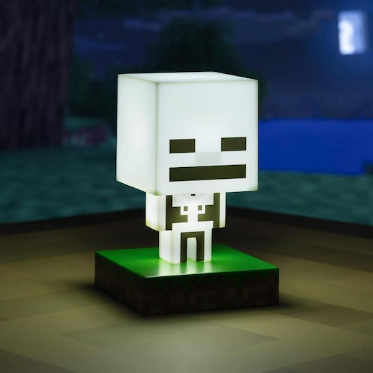 Paladone Детско Декоративно Осветление Minecraft Skeleton Сив 11εκ.