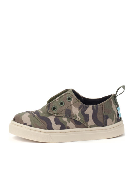 Kinder Sneakers Slip-on Khaki