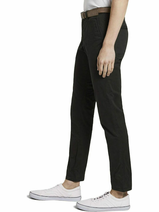 Hose Chino Elastisch in Schlanker Passform Schwarz