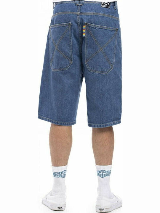Homeboy X-Tra Ανδρική Βερμούδα Τζιν Washed Blue Homeboy X-Tra Ανδρική Βερμούδα Τζιν Washed Blue