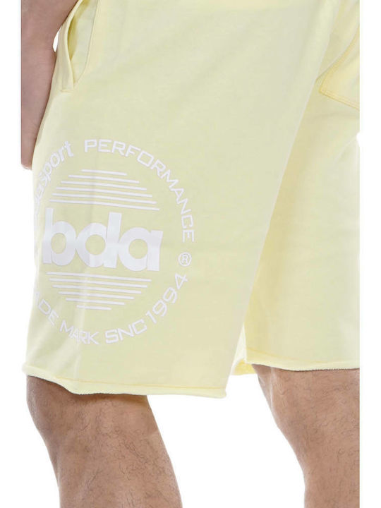 Bermudă Sportivă de Bărbați Galbenă