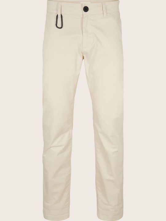 Trousers Elastic in Slim Fit Beige