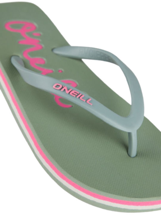 Παιδικές Σαγιονάρες Flip Flops Πράσινες Fg Logo