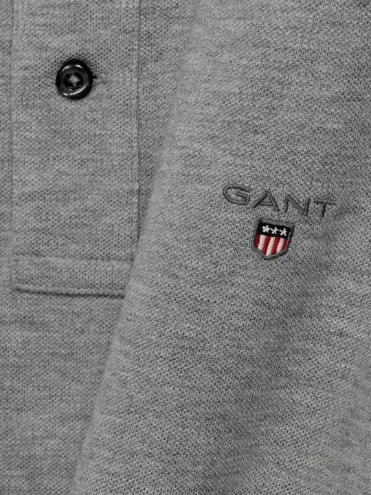 Polo Kurzarmbluse Gray