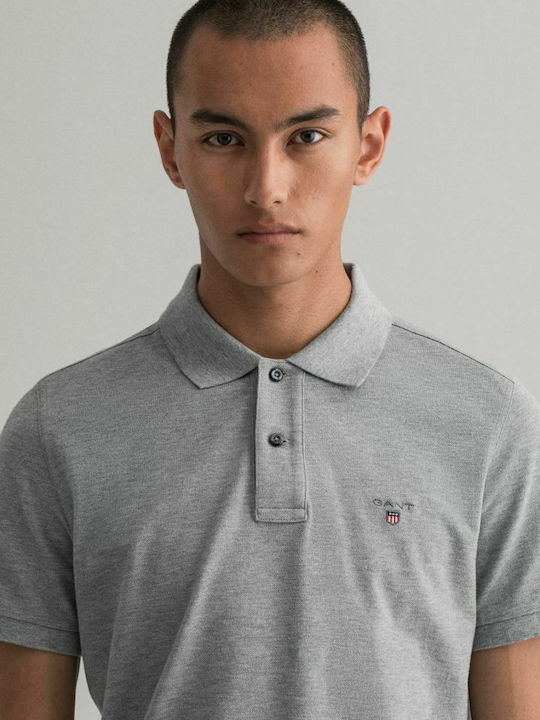 Polo Kurzarmbluse Gray