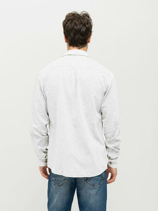 Staff Men's Shirt Long Sleeve White