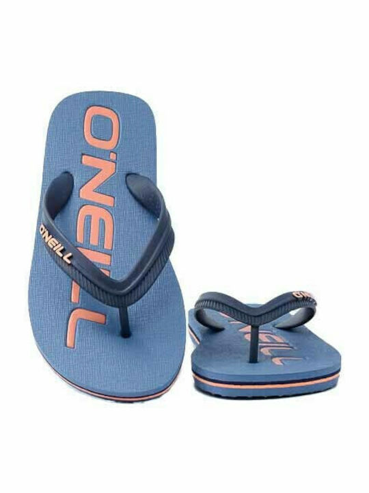 Șlapi pentru copii Flip Flops Albastre Profile Logo