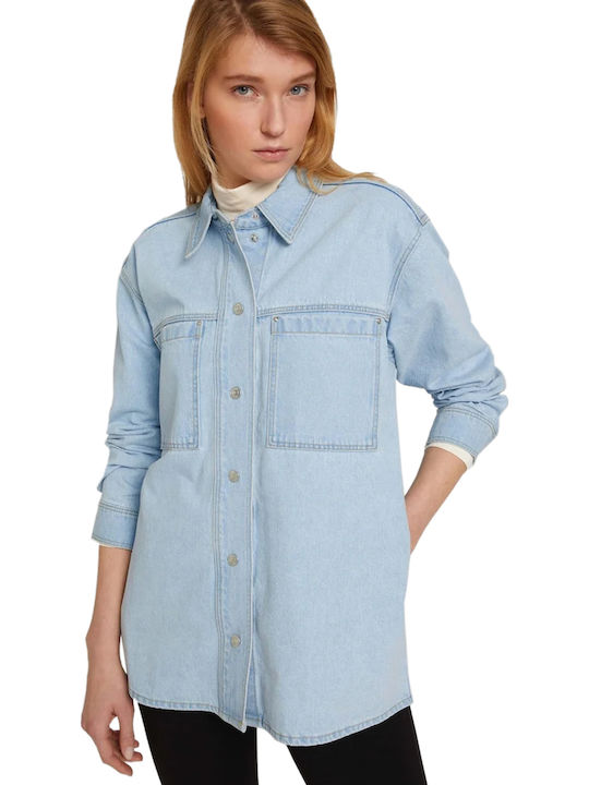 Women's Light Blue Overshirt
