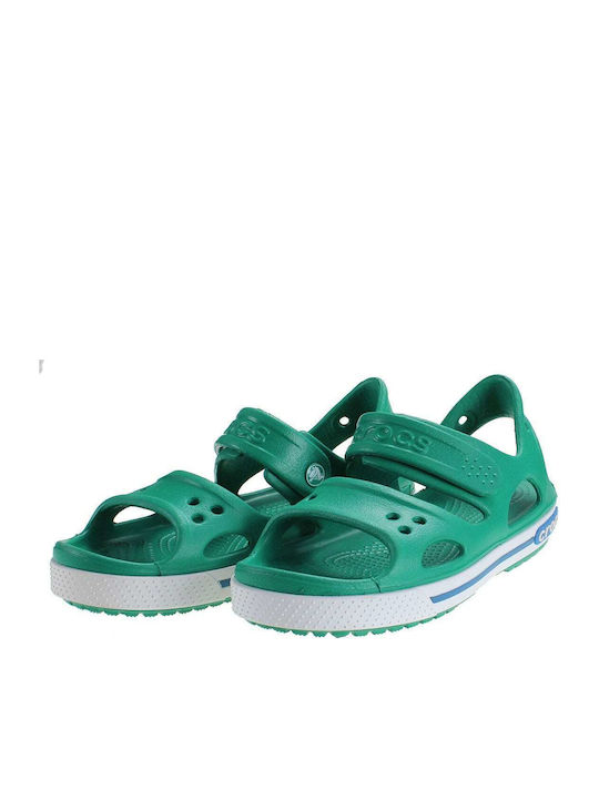 Crocband II Children's Anatomical Beach Shoes Green