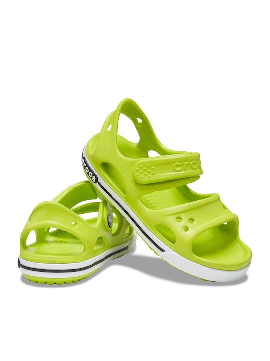 Crocband II Children's Anatomical Beach Shoes Green