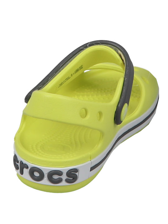 Crocband Children's Anatomical Beach Shoes Yellow