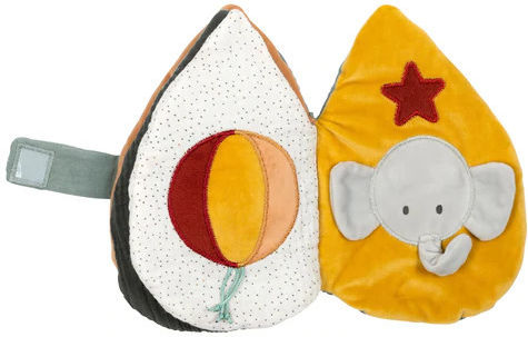 Nattou Activity Book Luna & Axel Booklet With Sounds made of Fabric with Sounds for 6++ Months