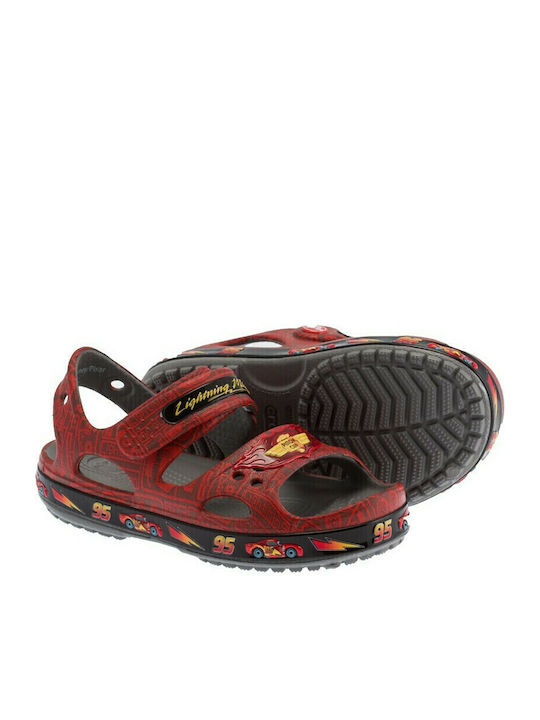 Crocband II Lighting Mcqueen Παιδικά Ανατομικά Παπουτσάκια Θαλάσσης Κόκκινα
