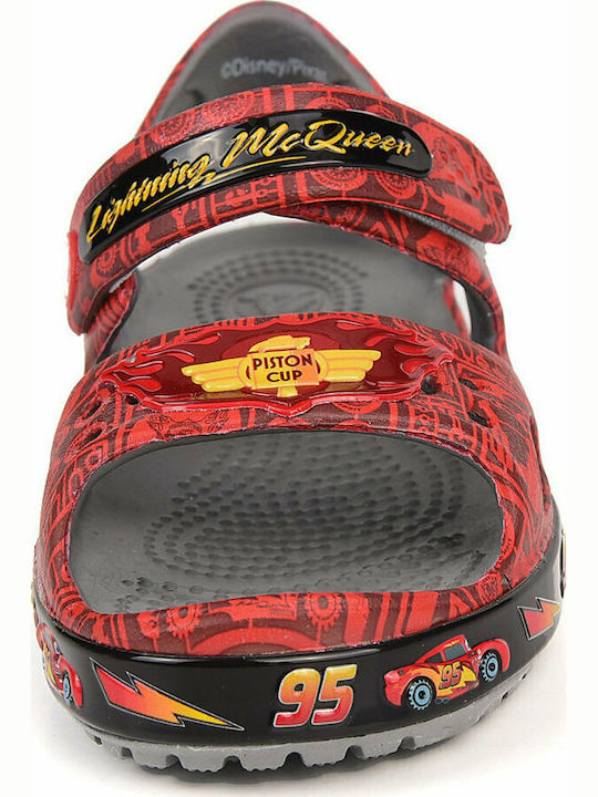 Crocband II Lighting Mcqueen Παιδικά Ανατομικά Παπουτσάκια Θαλάσσης Κόκκινα