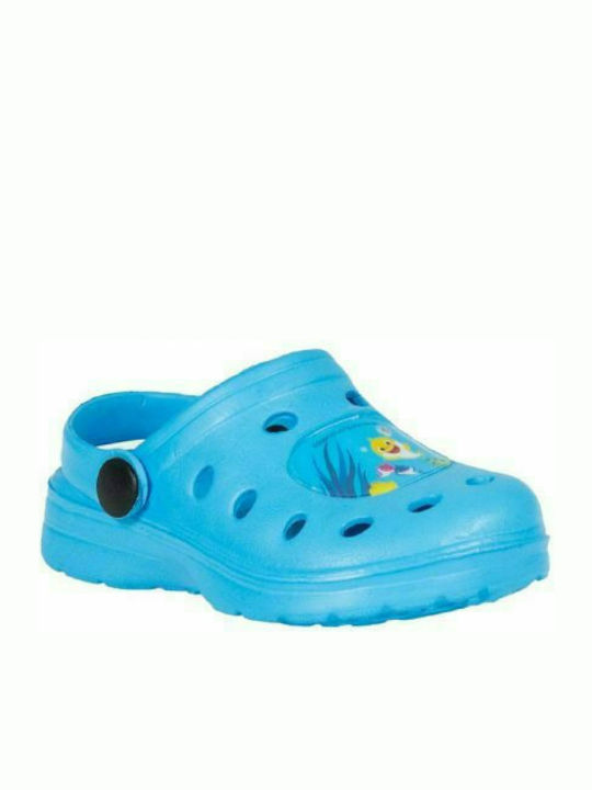 Stamion Baby Shark Children's Beach Clogs Light Blue