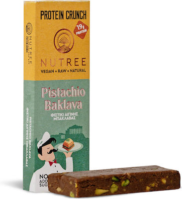 Nutree Crunch Μπάρα με 19gr Πρωτεΐνης & Γεύση Pistachio Baklava 60gr