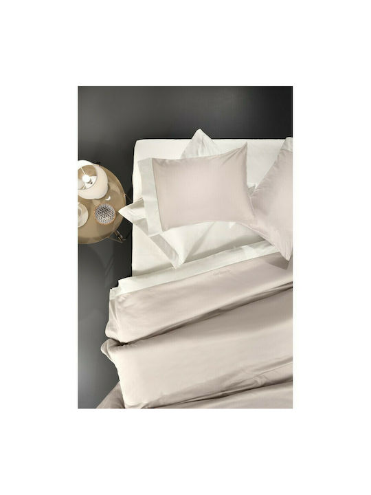 Guy Laroche Set Cearșafuri King Size 270x280cm. Silky Natural/Ivory 4buc