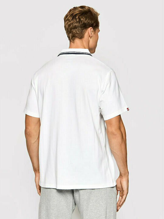 New Balance Ανδρική Μπλούζα Polo Κοντομάνικη Λευκή