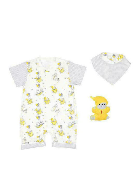 Hashtag Baby Bodysuit Set Short-Sleeved with Accessories Multicolour 3pcs