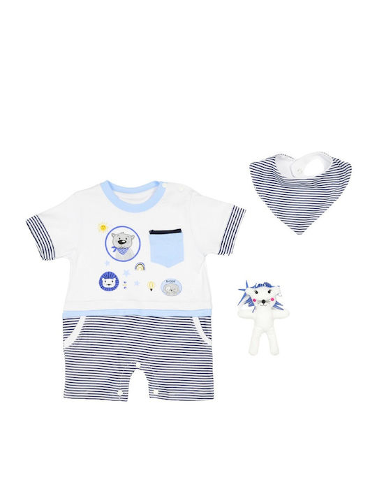 Evita Set Baby Bodysuit White
