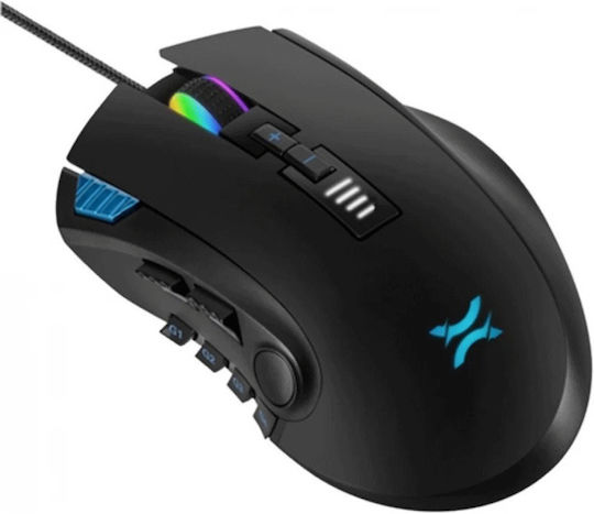 Noxo Nightmare RGB Gaming Ποντίκι 5000 DPI Μαύρο