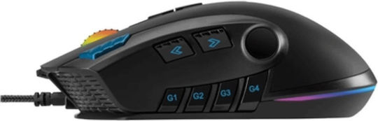 Noxo Nightmare RGB Gaming Ποντίκι 5000 DPI Μαύρο