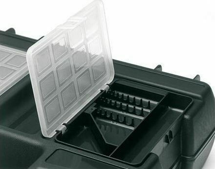 ArtPlast Hand Tool Case Plastic with Tobacco Case Dimensions: W40xD34xH13.3cm