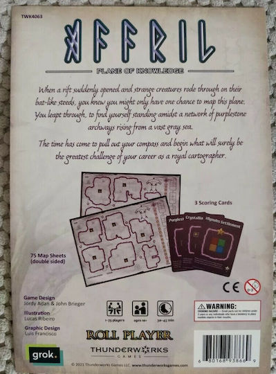 Game Expansion Cartographers Heroes Map Pack 2: Affril for 1+ Players Ages 10+ (EN) Thunderworks Games