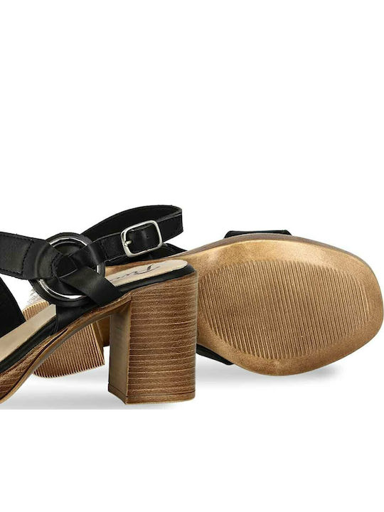 Leder Sandalen Schwarz