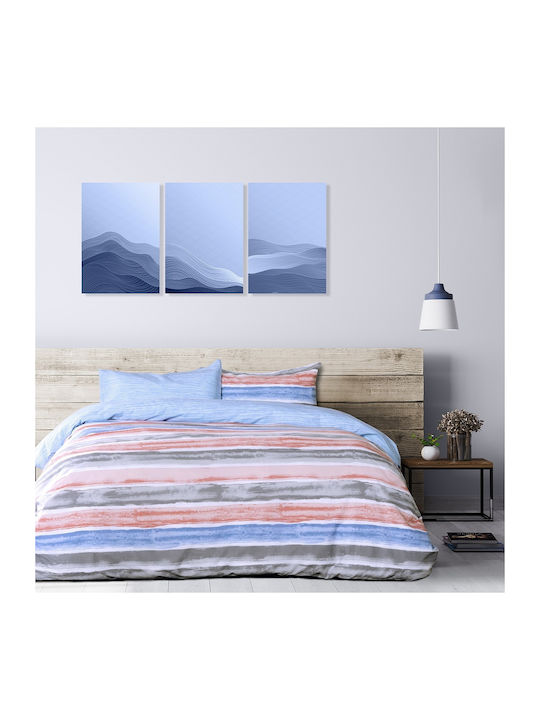 Kocoon Riva Κουβερλί Υπέρδιπλο Βαμβακερό Blue 220x245cm