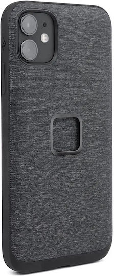 Peak Design Everyday Fabric Bumper Υφασμάτινο / Tempered Glass / Σιλικόνης με Λουράκι Αδιάβροχο Γκρι (iPhone 12 mini)