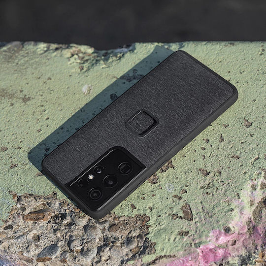 Peak Design Everyday Fabric Bumper Fabric Silicone with Neck Strap Waterproof Gray (Galaxy S21)