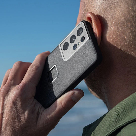 Peak Design Everyday Fabric Bumper Fabric Silicone with Neck Strap Waterproof Gray (Galaxy S21)