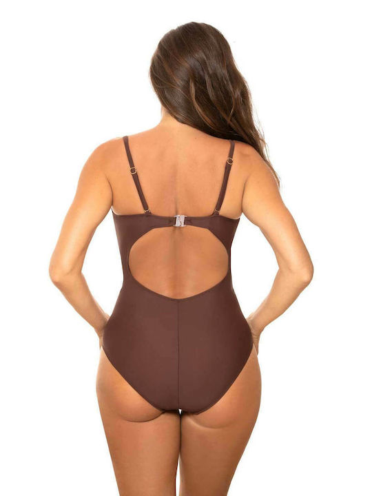 Marko Farada One-Piece Swimsuit with Padding Brown