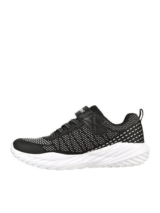 NITRO SPRINT Kinder Sportschuhe Laufen mit Bügel- und Schleifenverschluss Schwarz